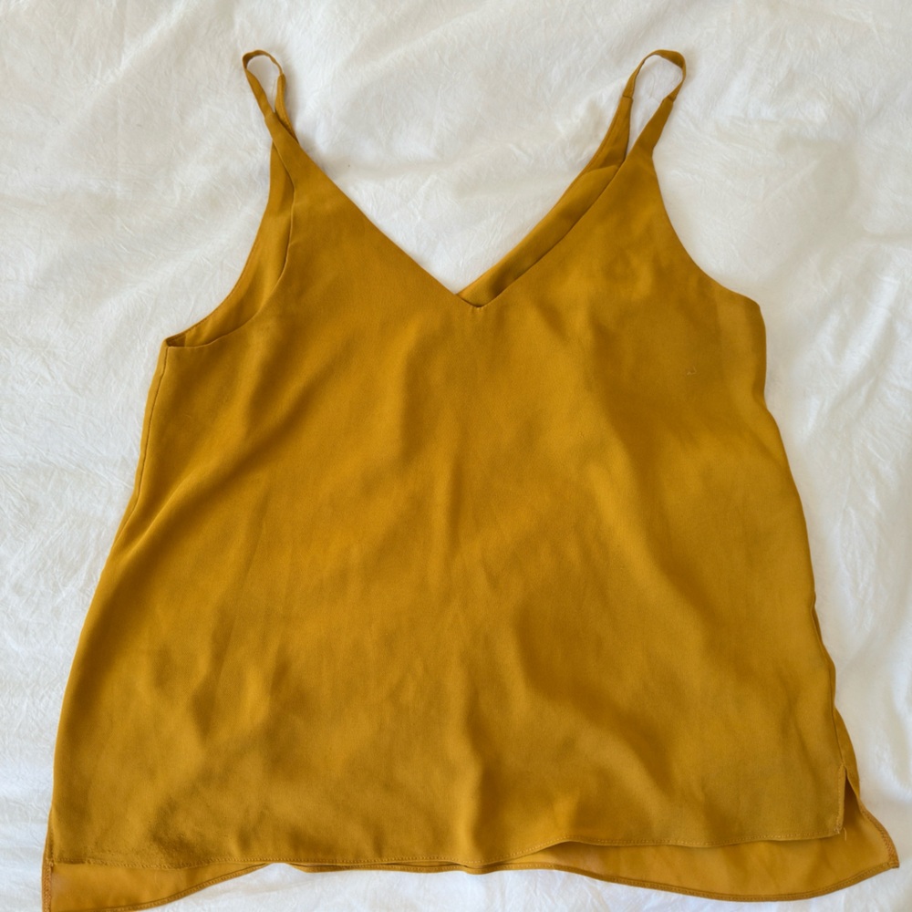 TOPSHOP Mustard Yellow Cami/Tank Top